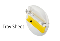 The use of a tray sheet increases the capture area by 1.67 times compared to using only the adhesive tape.