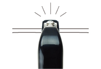 The arc-shaped teeth of the hand piece allows the user to see the weld points clearly.