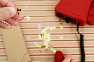 decoration gif box with stars