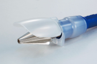 A slim form that helps prevent scales from flying up.