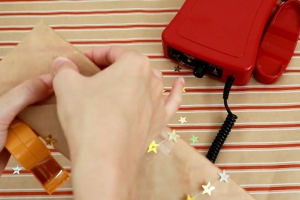 decoration gif box with stars